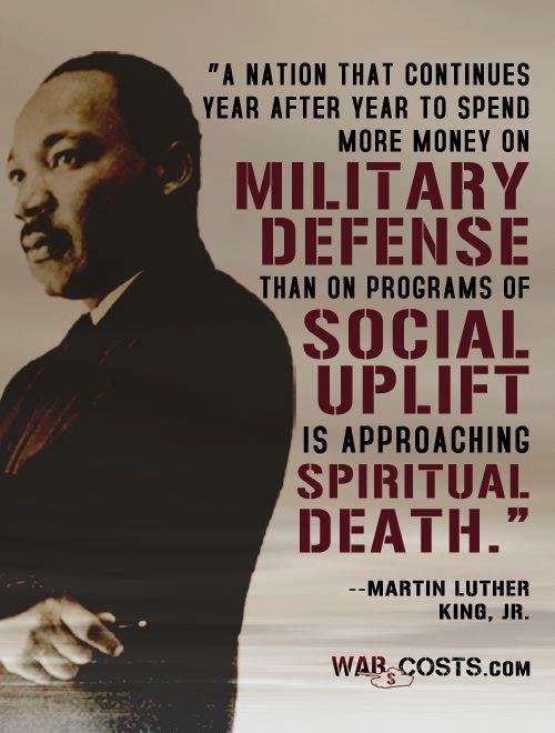 Martin Luther King Quote on Military Spending