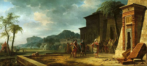 Alexander at the tomb of cyrus the great