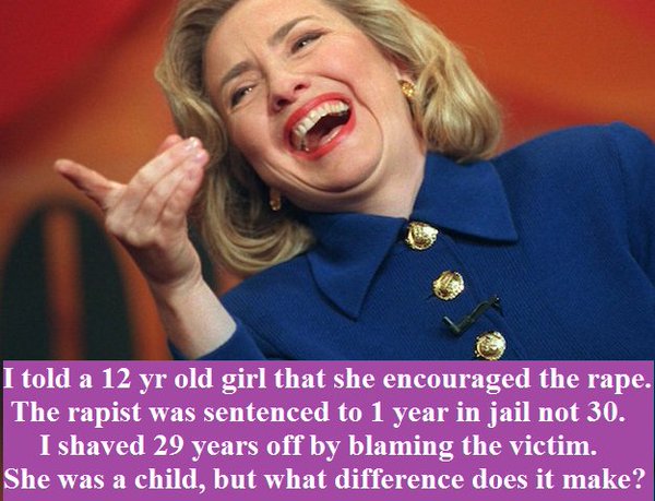 hillary supports rapist